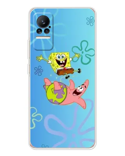 Чехол для Xiaomi Civi 1S с картинкой «Спанч Боб и Патрик»