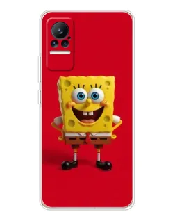 Чехол для Xiaomi Civi 1S с картинкой «Спанч Боб на красном» Чехол для Xiaomi Civi 1S с картинкой «Спанч Боб на красном»