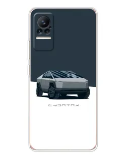 Чехол для Xiaomi Civi 1S с картинкой «Серебристый Cybertruck Tesla» Чехол для Xiaomi Civi 1S с картинкой «Серебристый Cybertruck Tesla»
