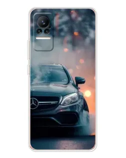 Чехол для Xiaomi Civi 1S с картинкой «Mercedes — ночной город» Чехол для Xiaomi Civi 1S с картинкой «Mercedes — ночной город»