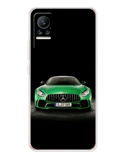 Чехол для Xiaomi Civi 1S с картинкой «Mercedes — неоновый лого»