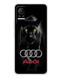 Чехол для Xiaomi Civi 1S с картинкой «Пантера и Audi» Чехол для Xiaomi Civi 1S с картинкой «Пантера и Audi»