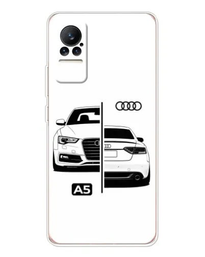Чехол для Xiaomi Civi 1S с картинкой «Audi — контрастный дизайн»