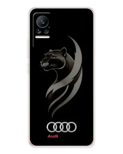 Чехол для Xiaomi Civi 1S с картинкой «Графика — пантера и Audi»