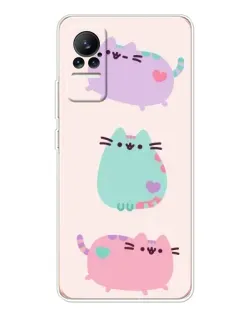 Чохол для Xiaomi Civi 1S з картинкою «Pusheen тріо»