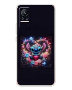 Чехол для Xiaomi Civi 1S с картинкой «Stitch в цветах» Чехол для Xiaomi Civi 1S с картинкой «Stitch в цветах»
