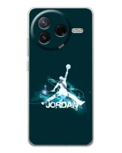 Чехол для Xiaomi Civi 4Pro с картинкой «Jordan Blue Fire»