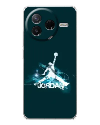Чехол для Xiaomi Civi 4Pro с картинкой «Jordan Blue Fire»