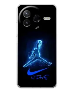 Чехол для Xiaomi Civi 4Pro с картинкой «Jordan Neon Blue»