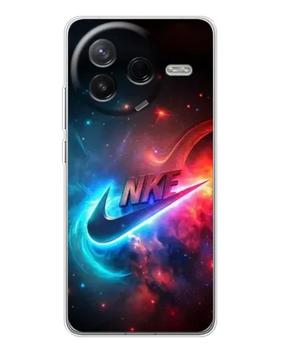 Чехол для Xiaomi Civi 4Pro с картинкой «Огненный логотип Nike»