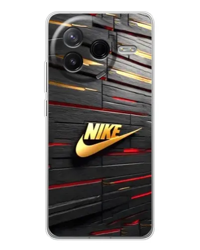 Чехол для Xiaomi Civi 4Pro с картинкой «Золотой Nike на металле»