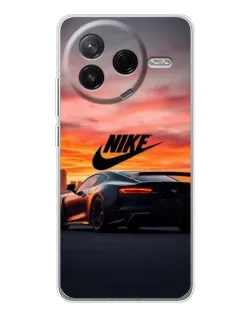 Чехол для Xiaomi Civi 4Pro с картинкой «Nike и суперкар»