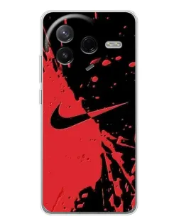 Чохол для Xiaomi Civi 4Pro з картинкою «Червоні бризки Nike» Чохол для Xiaomi Civi 4Pro з картинкою «Червоні бризки Nike»