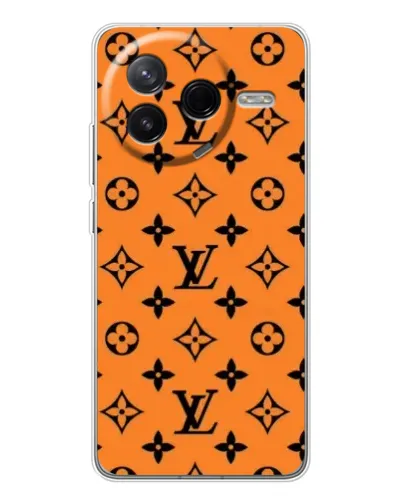 Чехол для Xiaomi Civi 4Pro с картинкой «Оранжевый стиль LV»