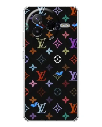 Чехол для Xiaomi Civi 4Pro с картинкой «Цветная монограмма LV»