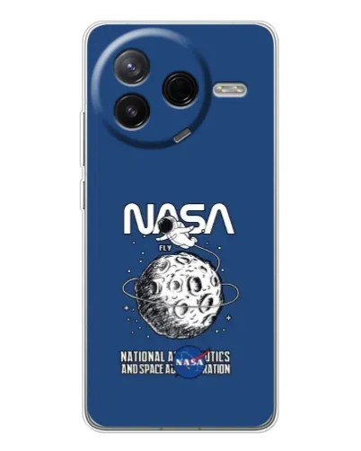 Чехол для Xiaomi Civi 4Pro с картинкой «NASA — лунная миссия»