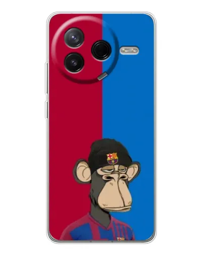 Чехол для Xiaomi Civi 4Pro с картинкой «Bored Ape — фанат Барсы» Чехол для Xiaomi Civi 4Pro с картинкой «Bored Ape — фанат Барсы»