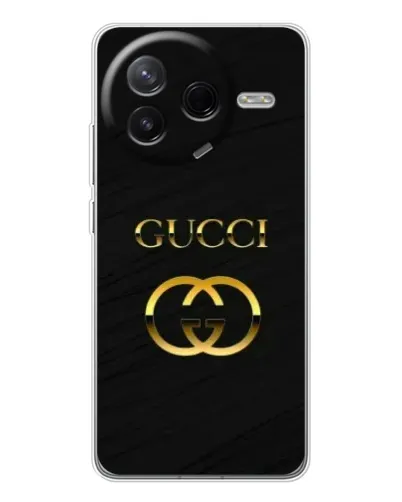 Чехол для Xiaomi Civi 4Pro с картинкой «Золотой логотип Gucci»