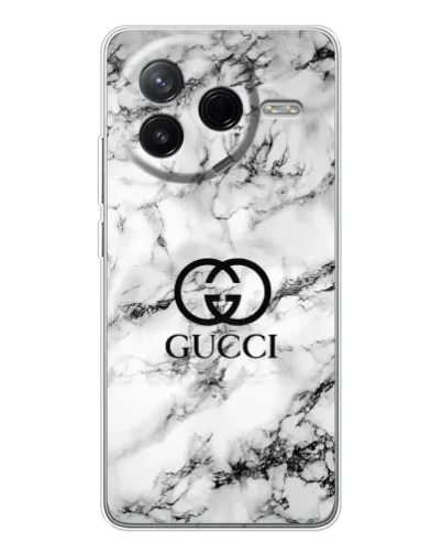 Чехол для Xiaomi Civi 4Pro с картинкой «Gucci — мраморный шик»