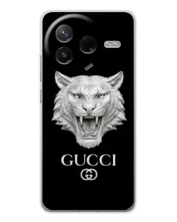Чехол для Xiaomi Civi 4Pro с картинкой «Gucci — серебряный лев»