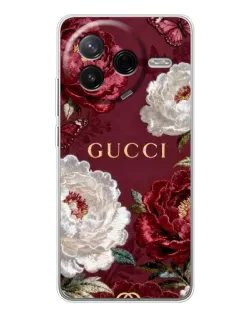 Чехол для Xiaomi Civi 4Pro с картинкой «Gucci — бордовые розы»