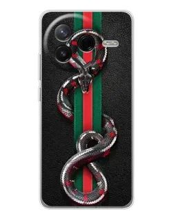 Чехол для Xiaomi Civi 4Pro с картинкой «Gucci — змея на полосе»