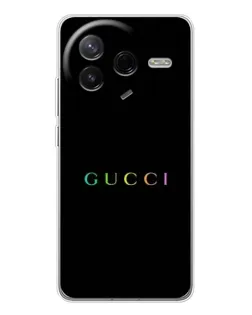 Чехол для Xiaomi Civi 4Pro с картинкой «Gucci — неоновый минимализм»
