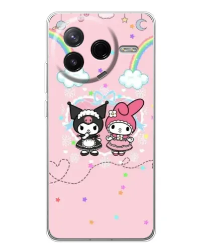 Чехол для Xiaomi Civi 4Pro с картинкой «My Melody и Kuromi» Чехол для Xiaomi Civi 4Pro с картинкой «My Melody и Kuromi»