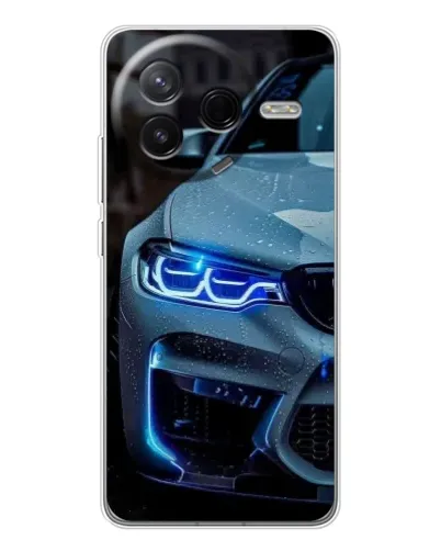 Чехол для Xiaomi Civi 4Pro с картинкой «Взгляд BMW с синими фарами»