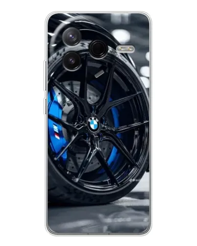 Чехол для Xiaomi Civi 4Pro с картинкой «Колесо BMW вблизи»