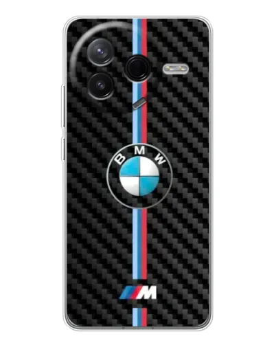 Чехол для Xiaomi Civi 4Pro с картинкой «Эмблема BMW и карбон»