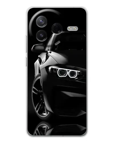 Чехол для Xiaomi Civi 4Pro с картинкой «Черная BMW — профиль» Чехол для Xiaomi Civi 4Pro с картинкой «Черная BMW — профиль»