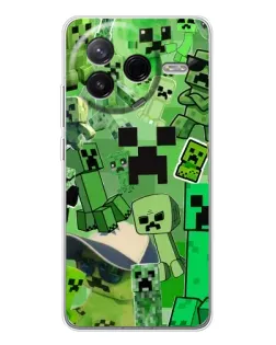 Чохол для Xiaomi Civi 4Pro з картинкою «Кріпери Minecraft» Чохол для Xiaomi Civi 4Pro з картинкою «Кріпери Minecraft»
