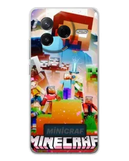 Чохол для Xiaomi Civi 4Pro з картинкою «Minecraft герої гри» Чохол для Xiaomi Civi 4Pro з картинкою «Minecraft герої гри»