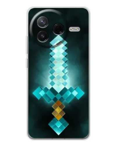 Чехол для Xiaomi Civi 4Pro с картинкой «Алмазный меч неон» Чехол для Xiaomi Civi 4Pro с картинкой «Алмазный меч неон»
