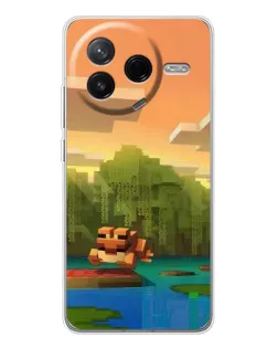 Чохол для Xiaomi Civi 4Pro з картинкою «Майнкрафт захід сонця» Чохол для Xiaomi Civi 4Pro з картинкою «Майнкрафт захід сонця»