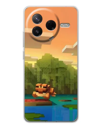Чехол для Xiaomi Civi 4Pro с картинкой «Майнкрафт закат солнца» Чехол для Xiaomi Civi 4Pro с картинкой «Майнкрафт закат солнца»