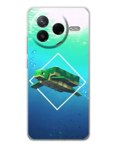 Чехол для Xiaomi Civi 4Pro с картинкой «Черепаха Minecraft» Чехол для Xiaomi Civi 4Pro с картинкой «Черепаха Minecraft»