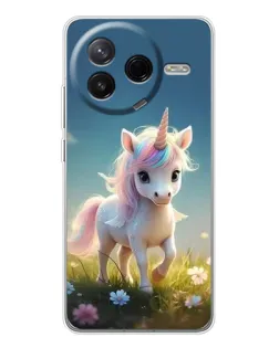 Чехол для Xiaomi Civi 4Pro с картинкой «Единорог на поляне» Чехол для Xiaomi Civi 4Pro с картинкой «Единорог на поляне»