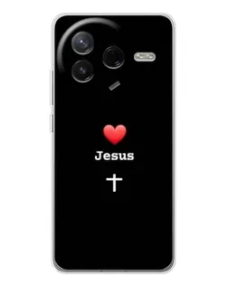 Чохол для Xiaomi Civi 4Pro з картинкою «Серце - Jesus» Чохол для Xiaomi Civi 4Pro з картинкою «Серце - Jesus»