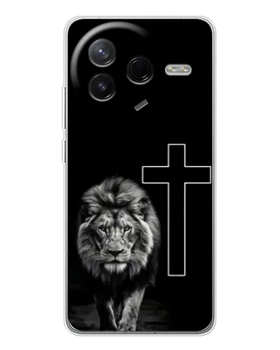 Чехол для Xiaomi Civi 4Pro с картинкой «Лев и Крест»