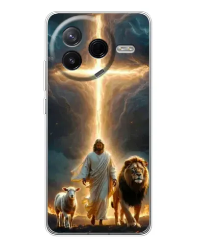 Чехол для Xiaomi Civi 4Pro с картинкой «Лев Иуды и Свет»