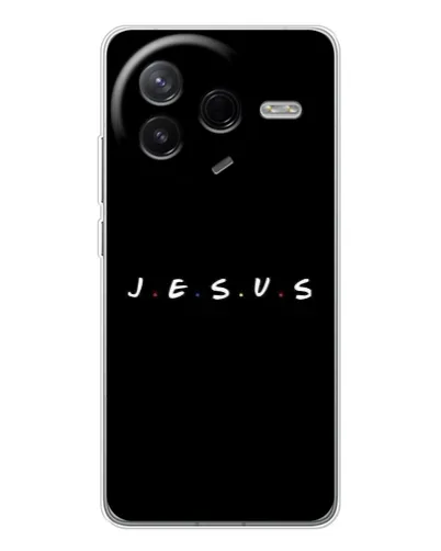Чехол для Xiaomi Civi 4Pro с картинкой «Точки веры J.E.S.U.S.»