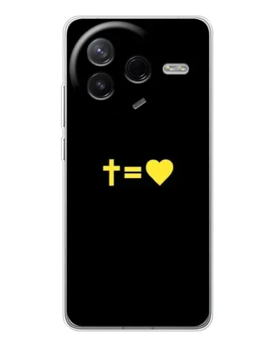 Чехол для Xiaomi Civi 4Pro с картинкой «Сердце и Крест»