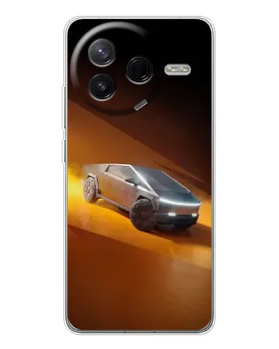 Чехол для Xiaomi Civi 4Pro с картинкой «Cybertruck в пустыне»