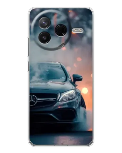 Чехол для Xiaomi Civi 4Pro с картинкой «Mercedes — ночной город» Чехол для Xiaomi Civi 4Pro с картинкой «Mercedes — ночной город»