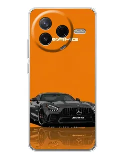 Чехол для Xiaomi Civi 4Pro с картинкой «Оранжевый Mercedes AMG»