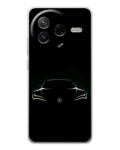 Чехол для Xiaomi Civi 4Pro с картинкой «Mercedes — силуэт авто» Чехол для Xiaomi Civi 4Pro с картинкой «Mercedes — силуэт авто»
