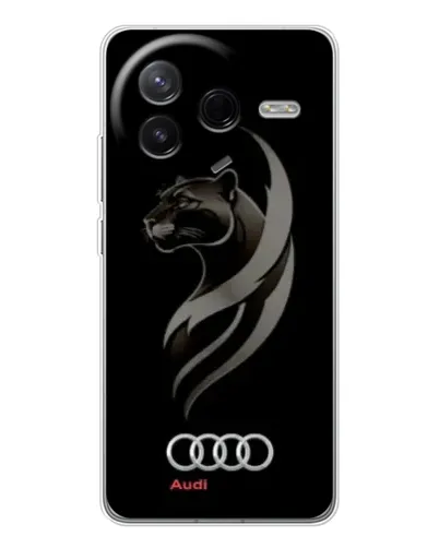 Чехол для Xiaomi Civi 4Pro с картинкой «Графика — пантера и Audi»