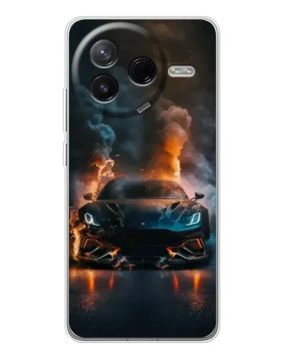 Чехол для Xiaomi Civi 4Pro с картинкой «Lamborghini дымная эстетика»